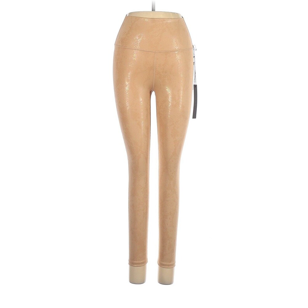 CARBON38 Metallic Beige Snake High Rise 7/8 Leggings- S - Picture 2 of 7
